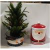 Image 1 : CHRISTMAS CERAMIC SANTA COOKIE JAR,
