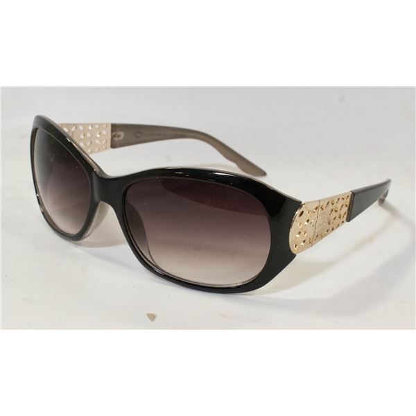 OSCAR DE LA RENTA BLACK GREY OVERSIZED WRAP