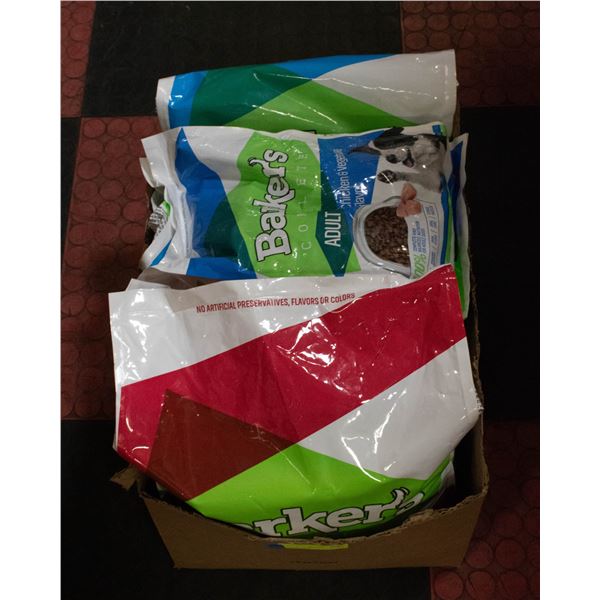 50 LBS BARKER'S ADULT DOG FOOD- 35LB (15+15+5)