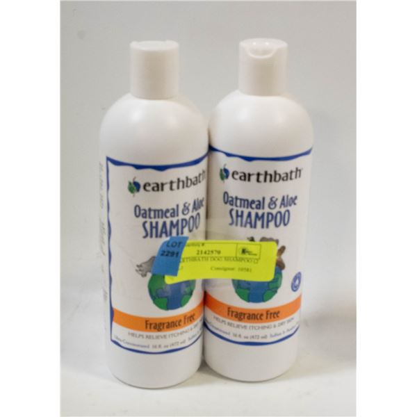 NEW EARTHBATH DOG SHAMPOO (2 X472ML)