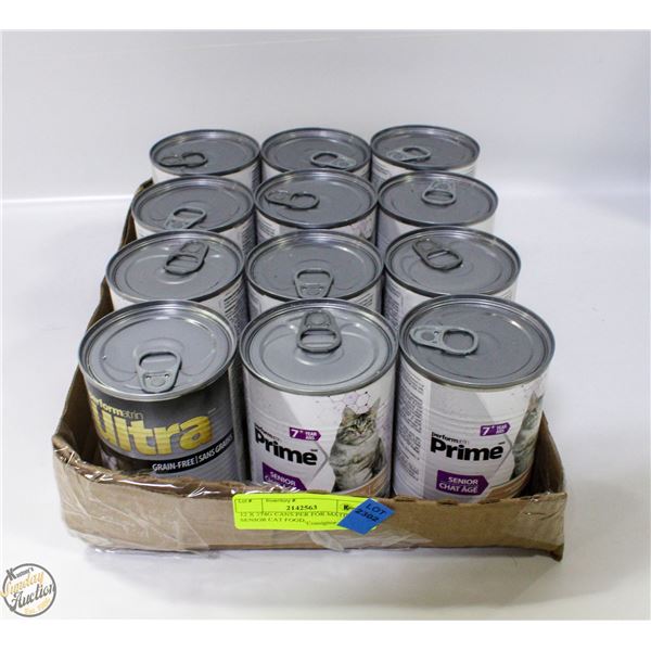 12 X 374G CANS PER FOR MATIN SENIOR CAT FOOD,