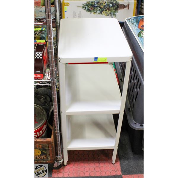 VINTAGE METAL SHELF UNIT 36 INCHES H