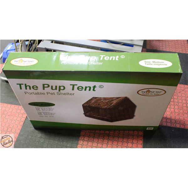 NEW PUP TENT PORTABLE PET SHELTER SIZE MEDIUM