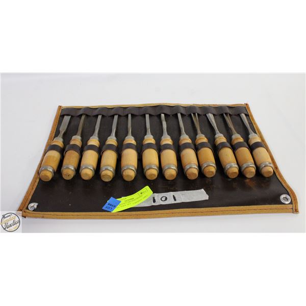 12 PCS WOOD CARVING HAND CHISEL TOOL SET