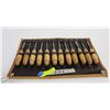 Image 1 : 12 PCS WOOD CARVING HAND CHISEL TOOL SET