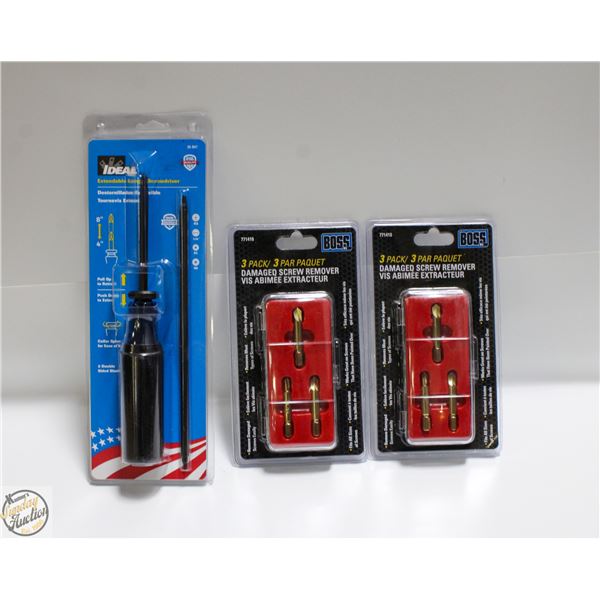 NEW 2 BOSS SCREWDRVER EXTRACTOR KIT'S