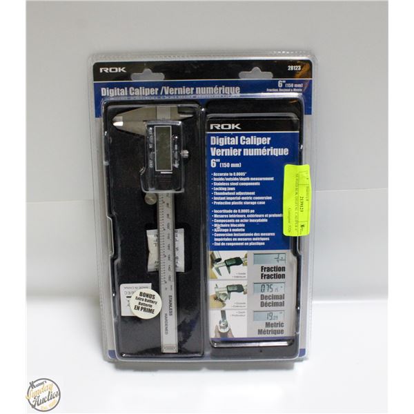 SEALED ROK DIGITAL CALIPER 6"