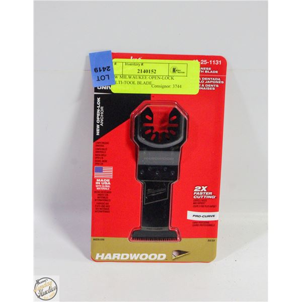 NEW MILWAUKEE OPEN-LOCK MULTI-TOOL BLADE