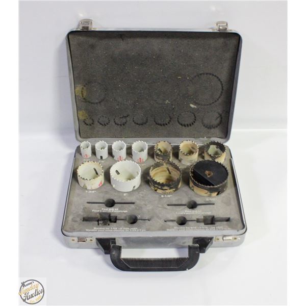 MASTERCRAFT HOLESAW KIT (MISSING 1 ADAPTER)