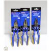 Image 1 : 3 NEW WESTWARD LINEMAN'S PLIERS