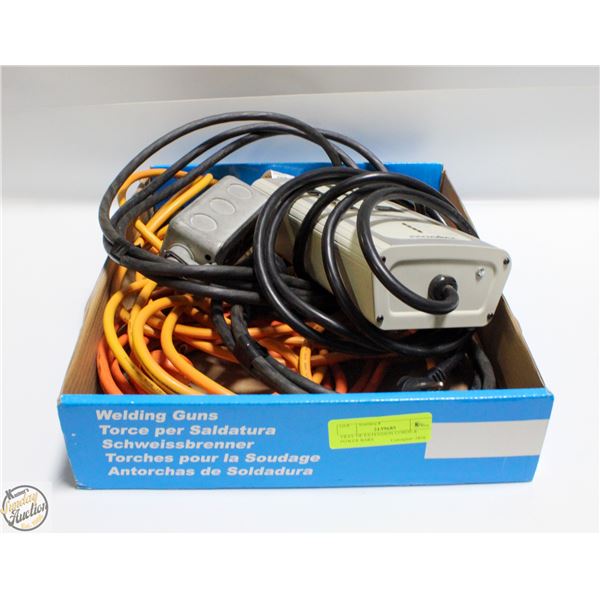 TRAY OF EXTENSION CORDS & POWER BARS