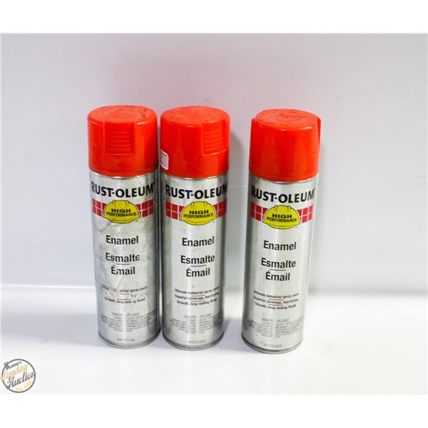 3PK RUSTOLEUM SPRAY PAINT