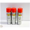 Image 1 : 3PK RUSTOLEUM SPRAY PAINT