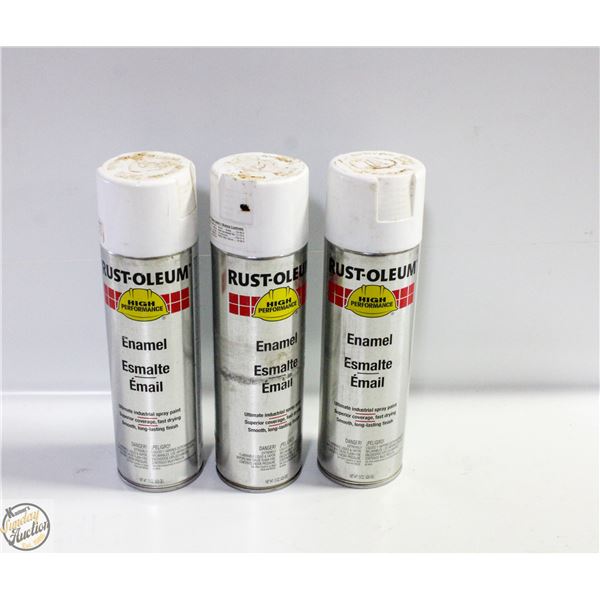 3PK RUSTOLEUM SPRAY PAINT