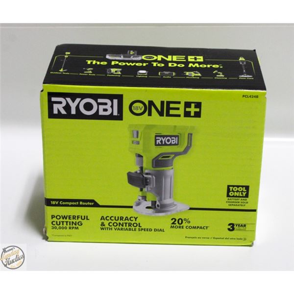 NEW RYOBI 18 VOLT CORDLESS ROUTER