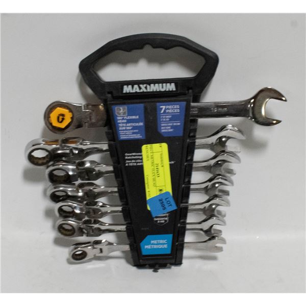 7 PIECE METRIC FLEX HEAD WRENCHES