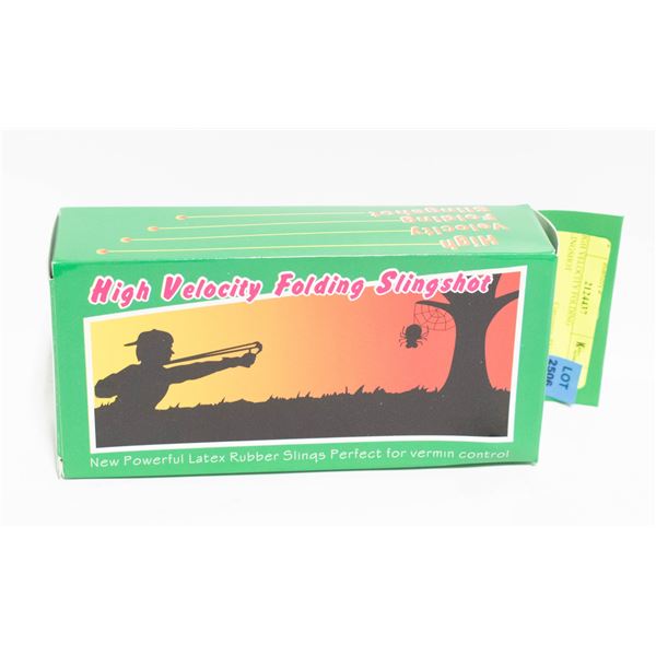 HIGH VELOCITY FOLDING SLINGSHOT