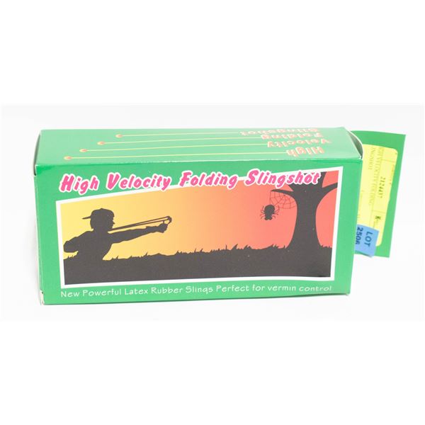 HIGH VELOCITY FOLDING SLINGSHOT