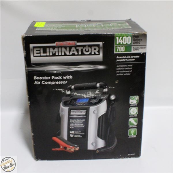 ELIMINATOR BOOSTER PACK WITH AIR COMPRESSOR