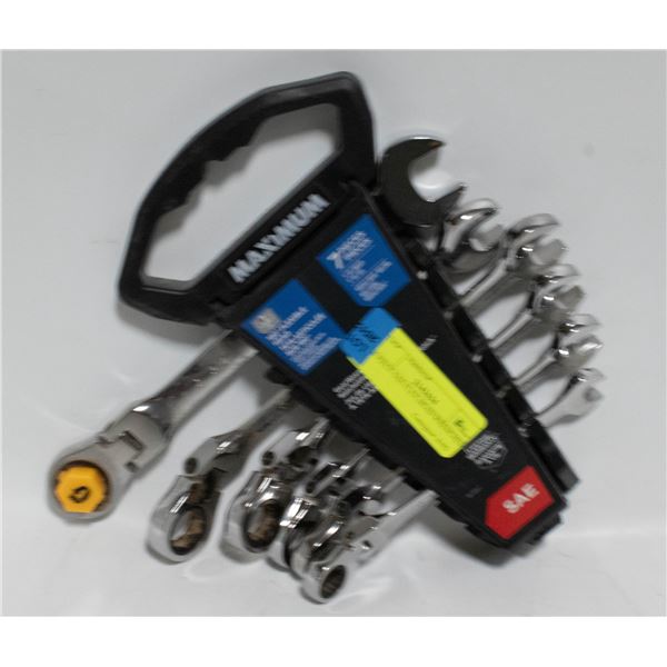 6 PIECE SAE FLEX HEAD WRENCHES