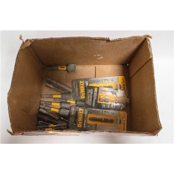BOX OF DEWALT BITS