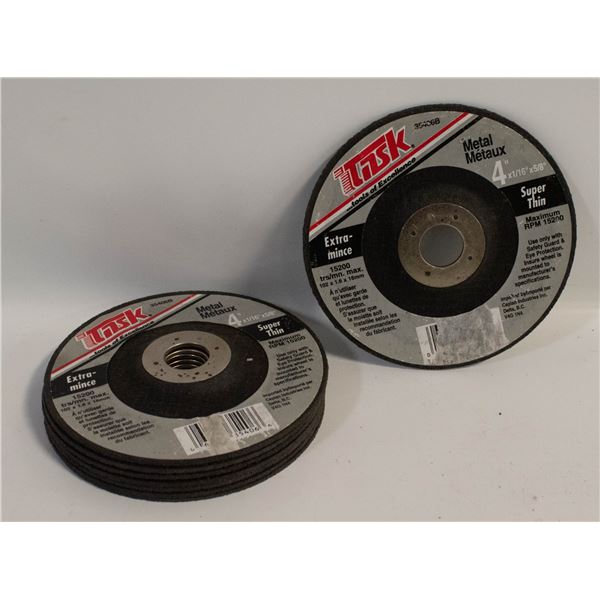 4"X1/16"X5/8"  SUPER THIN METAL GRINDING DISKS