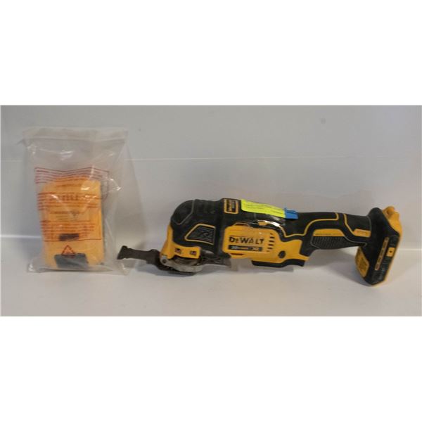 DEWALT OSCILATING TOOL WITH NEW BATTERY