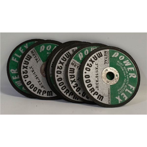 POWER FLEX INDUSTRIAL METAL GRINDING DISKS SET 0F