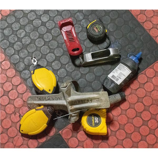 ASSORTED DRYWALL TOOLS