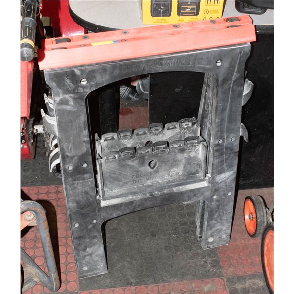 SET OF FOLDING WORK SAWHORSES