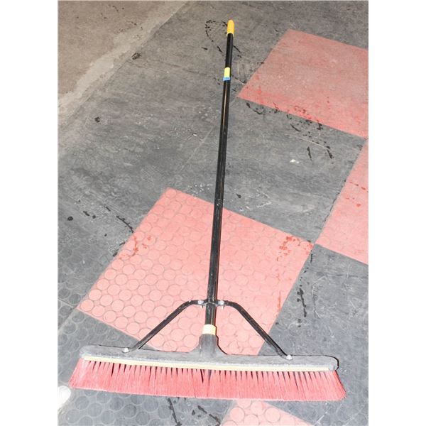 JOBSITE BROOM WITH SQUEEGIE  ATTACHED 24"