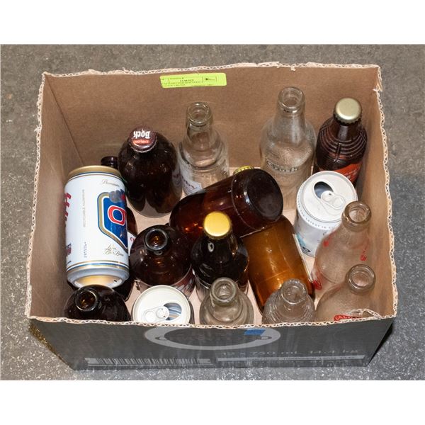 2 CALGARY POP BOTTLES; 1 ORANGE CRUSH