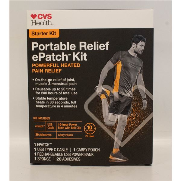 CVS HEALTH STARTER KIT PORTABLE RELIEF EPATCH KIT