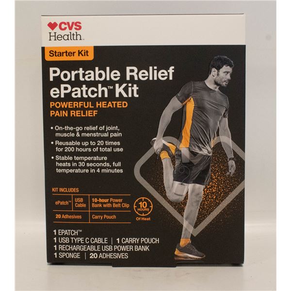 CVS HEALTH STARTER KIT PORTABLE RELIEF EPATCH KIT