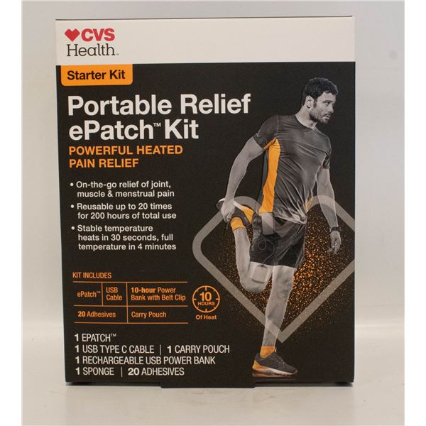 CVS HEALTH STARTER KIT PORTABLE RELIEF EPATCH KIT