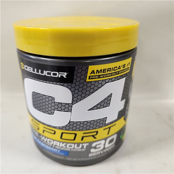 NEW CELLUCOR  C4 SPORT 30 SERVINGS BLUE RASPBERRY
