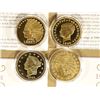 Image 2 : 4 GOLD PLATED CLASSIC US GOLD COINS: 1907