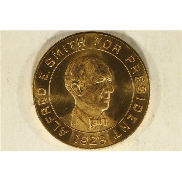 1928 ALFRED SMITH FOR PRESIDENT UNC TOKEN