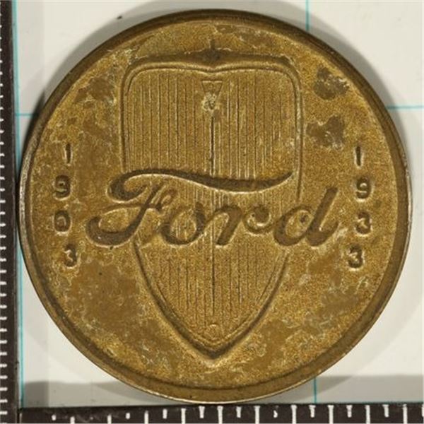 1903-1933 FORD 35 YEARS FO PROGRESS V8 TOKEN