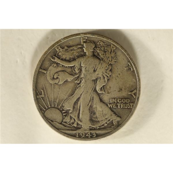 1943-S SILVER WALKING LIBERTY HALF DOLLAR