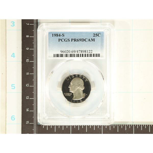 1984-S WASHINGTON QUARTER PCGS PR69 DCAM
