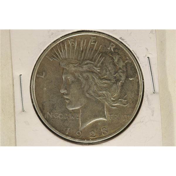 1923-D PEACE SILVER DOLLAR AU