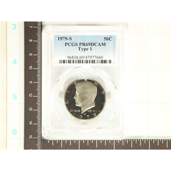 1979-S KENNEDY HALF DOLLAR PCGS PR69 DCAM TYPE I