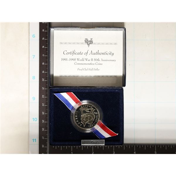 1991-95-P US WWII 50TH ANNIVERSARY PF HALF DOLLAR