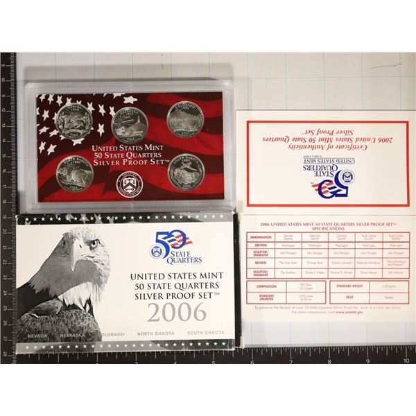 2006 SILVER US 50 STATE QUARTERS PROOF SET