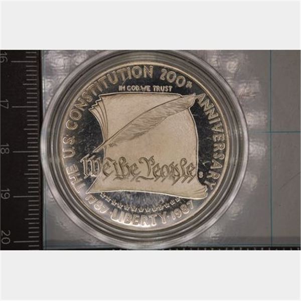 1987-S US CONSTITUTION PF SILVER DOLLAR