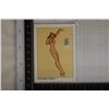 Image 1 : GEORGE PETTY ARTIST PINUP CARD WITH 1 GRAM