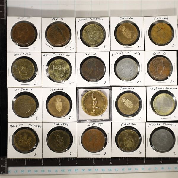 20 CANADA METAL SO CALLED DOLLARS / SOUVENIER