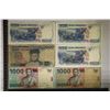 Image 1 : 6 INDONESIA 1000 RUPIAH BILLS: 1-1987, 3-1992 &