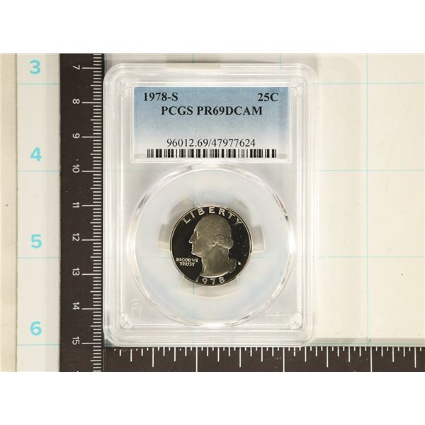 1978-S WASHINGTON QUARTER PCGS PR69 DCAM